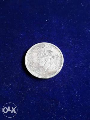 Antice silver one rupee coin
