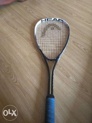 Black And White Head squash racquet