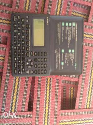 Black Casio QWERTY Pad Calculator digital diary