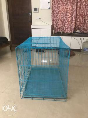 Blue Steel Pet Crate 36 inch large... Not at all