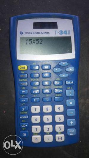 Blue Texas Instruments TI-34 II Graphing Calculator