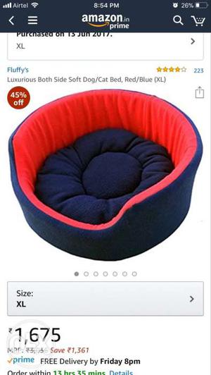 Dog Bed for sale almost New! used for a week