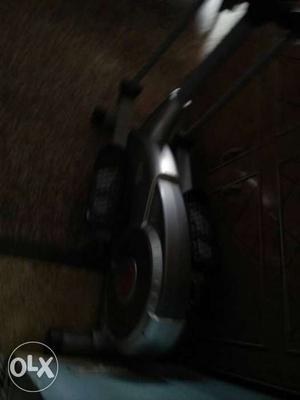 Gray And Black Elliptical Trainer