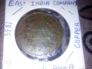 Half Anna Of  East India Company