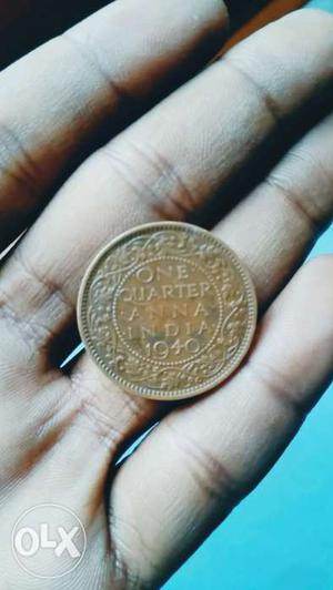 I want to sell one quarter anna indian 