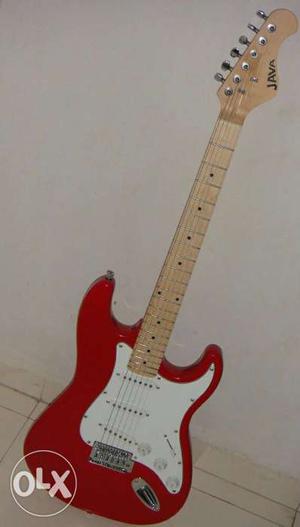 My new fresh Red Java Electric Guitar sell not us in long