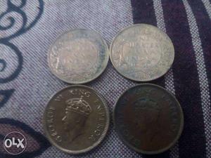 One Quater Anna  Set Of 4 Coins Paytm