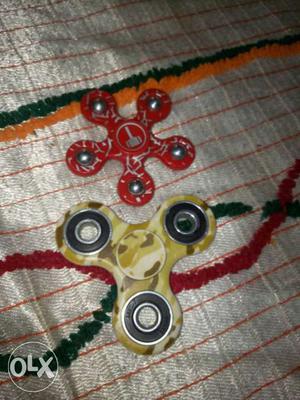 Red And Brown Hand Spinners