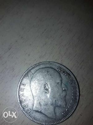 Round Edward 7 Coin