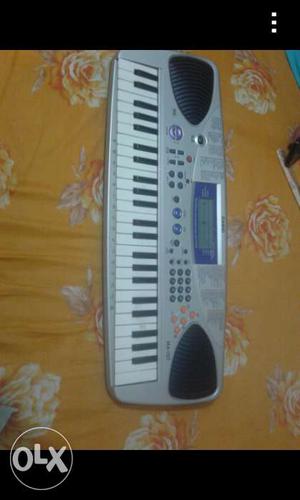 Silver Electric Keyboard