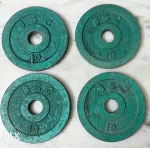 Weight Plates 2.5 kg x 4 plates... total 10 kg... fixed