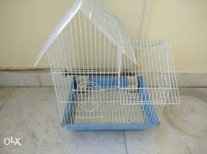 White And Blue Metal Bird Cage imported quality