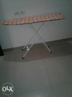 White And Red Floral Ironing Board