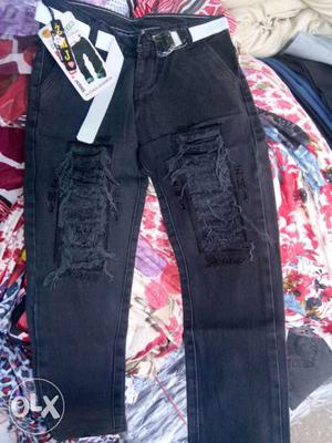 Black Denim Jeans And Black Pants 500 pees
