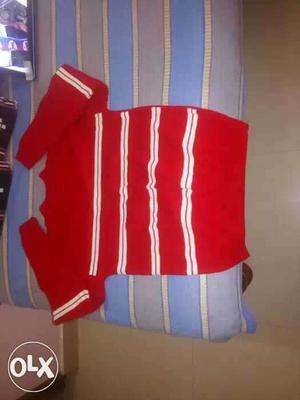 Brand new sweater.Red and white