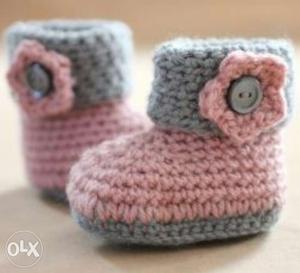 Crochet Baby Booties Preorder Required