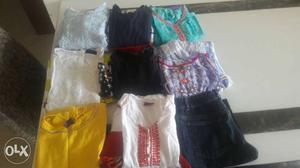 Good condition 10 year girl frocks n kurties only