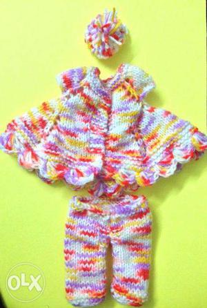 Handmade Woolen Sweater for Krishna Idol