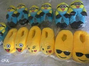 Minions bedroom Slippers with free size upto 8
