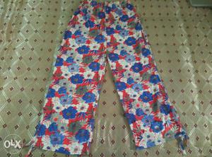 Multicolored Floral Pants