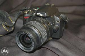 Nikon d60 with kit lens, bettery and charger