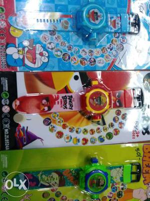 Pack of 3 different kids watches brand new pieces