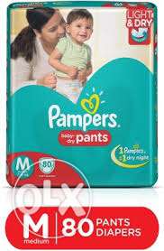 Pampers M Size 80 Pcs Pack - Pant Style