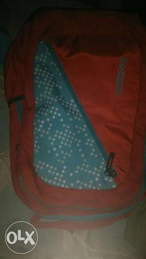 Red And Blue Backpack