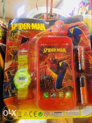 Yellow Spider-Man Digital Watch