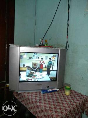 21" flat sansui colour tv with bullet in surround