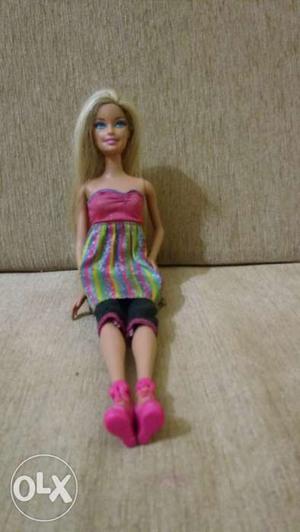 Barbie doll with clothing and footwear