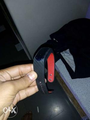 Black And Red Smart Watch