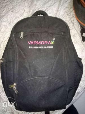 Black Varmora Suede Backpack