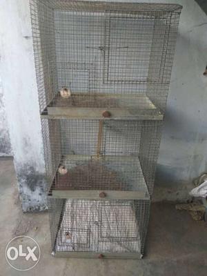 Black Wire 3-layered Pet Cage