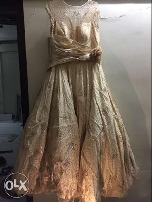 Full Designer Net Gown For Wedding Function !!