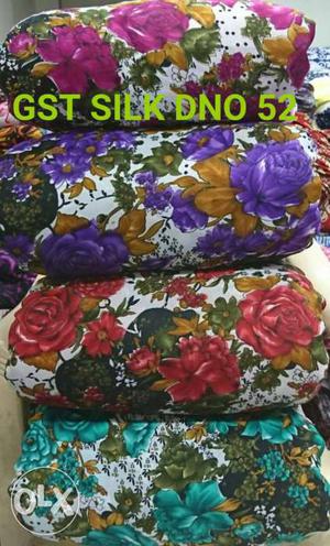 Multicolored Floral Textiles