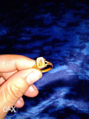 Phukraj celone with gold ring original stone