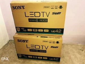 Sony 42 LED TV Boxes smart with warranty