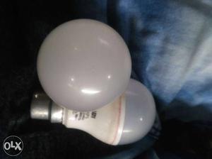 Two White LED Bulbs