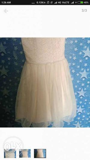 White barbie frock