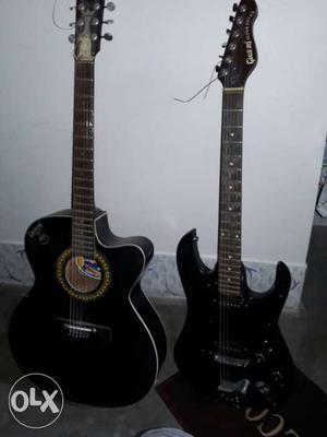 2 guitars(1 acoustic 1 electric) with good condition