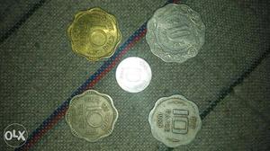 A set of 10paisa coin