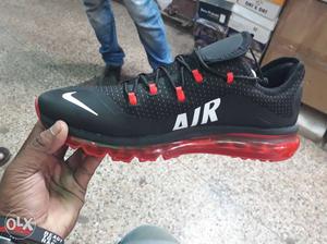 Black And Red Nike Air Sneaker