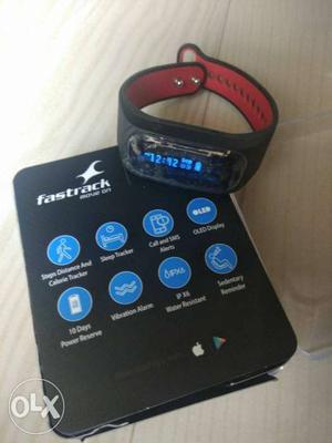 Black Fastrack Activity Fitness Tracker With Box