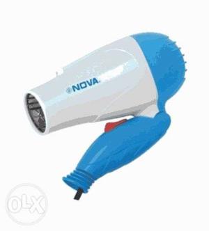 Blue And White Nova Corded Hair Dryer