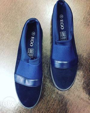 Blue Ego Slip-on Shoes