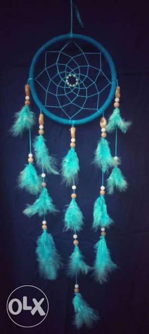 Blue dream catcher - large in size - home decor -
