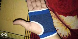 Blue hand support