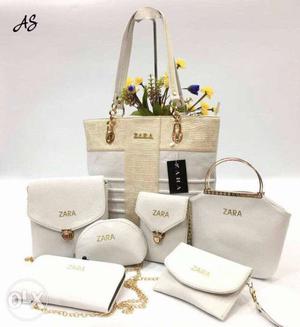 Brown 7-in-1 Zara Handbag Set