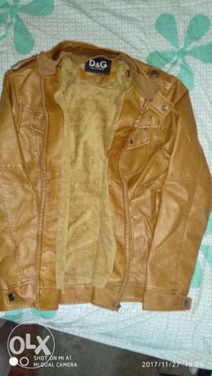 D&G Brand, 100% Leather Jacket, New, Not use
